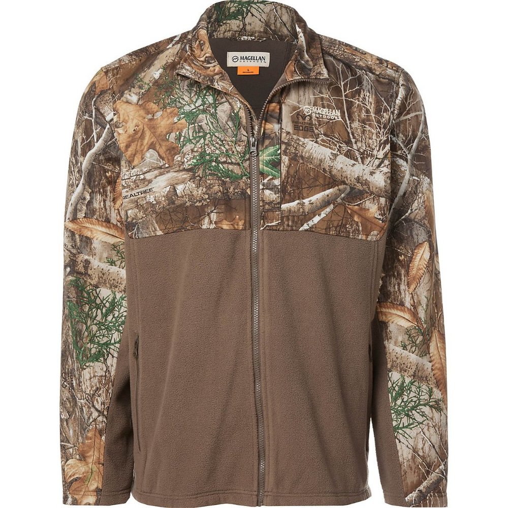 'MEG.OUTDOORS' HUNTGEAR 'VEIL FLAGSHIP BOONE' CAMOUFLAGE FULL~FLEECE JACKET